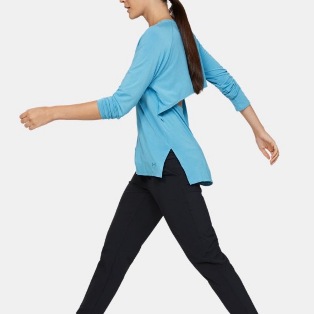 Under Armour | Women's Blue Whisperlight Open Back NEW - Picture 9 of 10
